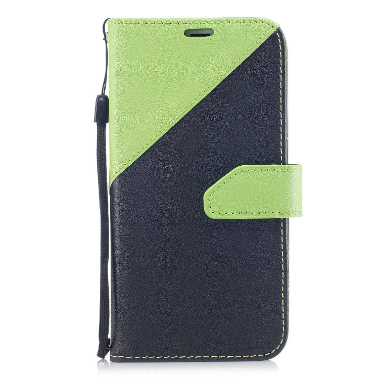 For iPhone X & XS Matching Color Frosted Texture Horizontal Flip PU Leather Case with Holder & Card Slots & Lanyard