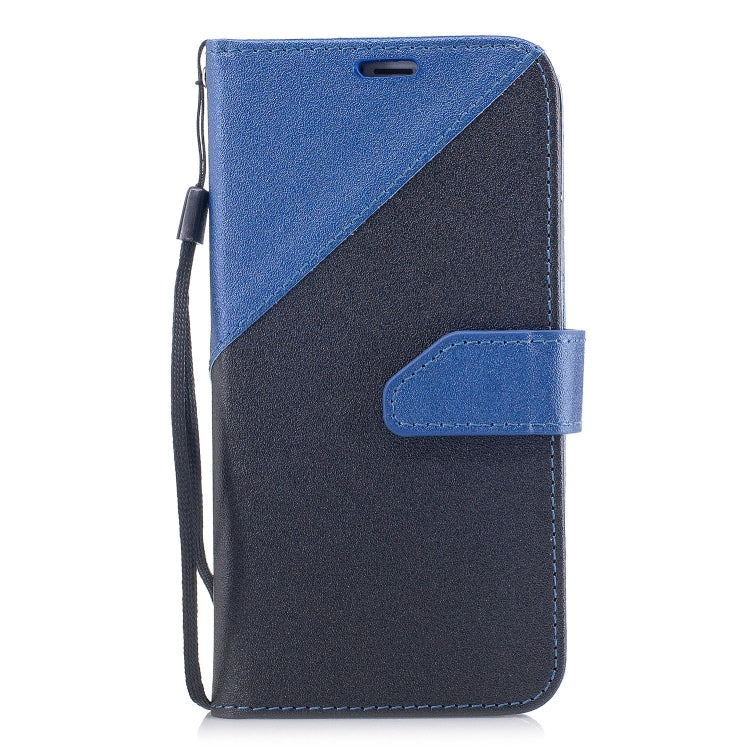 For iPhone X & XS Matching Color Frosted Texture Horizontal Flip PU Leather Case with Holder & Card Slots & Lanyard