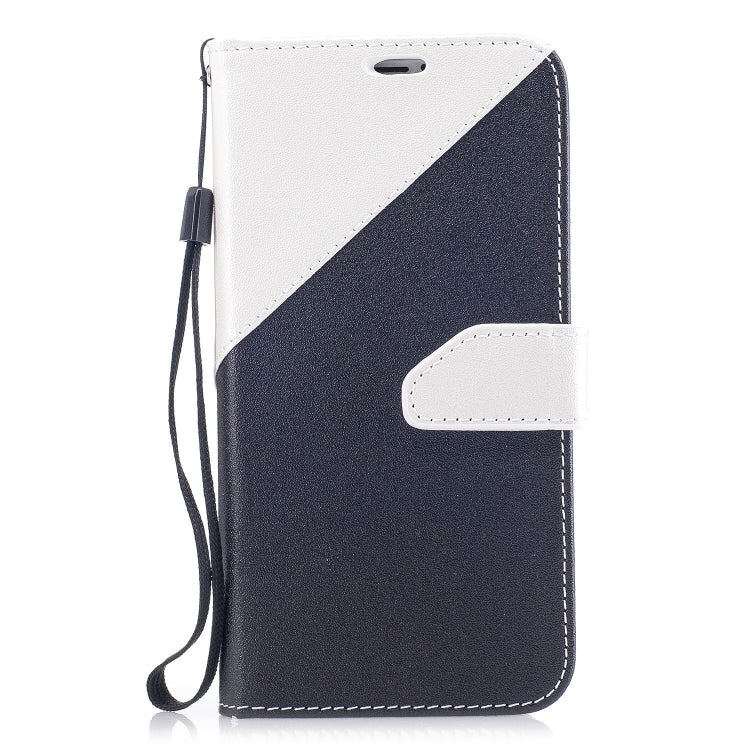 For iPhone X & XS Matching Color Frosted Texture Horizontal Flip PU Leather Case with Holder & Card Slots & Lanyard
