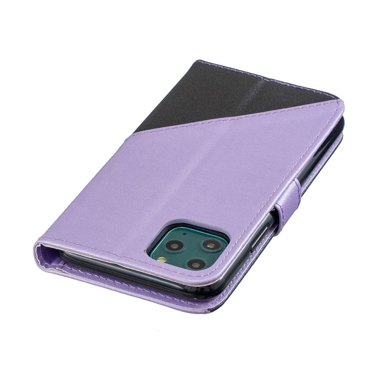 For iPhone 11 Matching Color Frosted Texture Horizontal Flip PU Leather Case with Holder & Card Slots & Lanyard