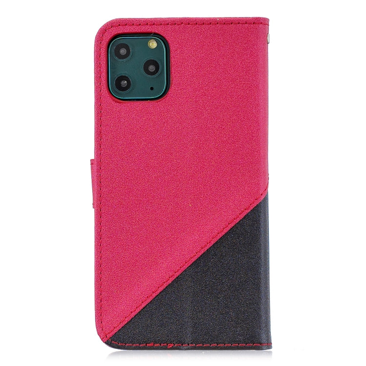 For iPhone 11 Matching Color Frosted Texture Horizontal Flip PU Leather Case with Holder & Card Slots & Lanyard