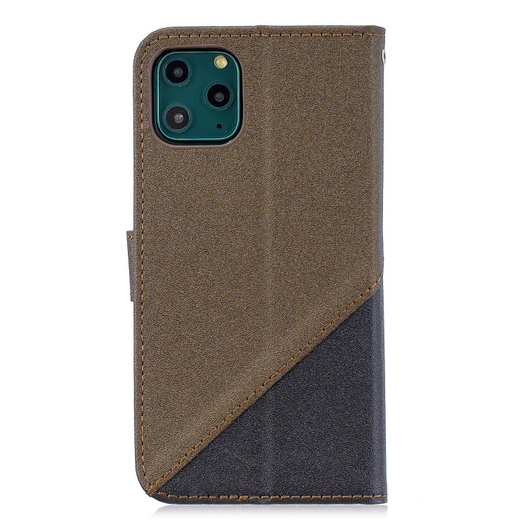 For iPhone 11 Pro Matching Color Frosted Texture Horizontal Flip PU Leather Case with Holder & Card Slots & Lanyard
