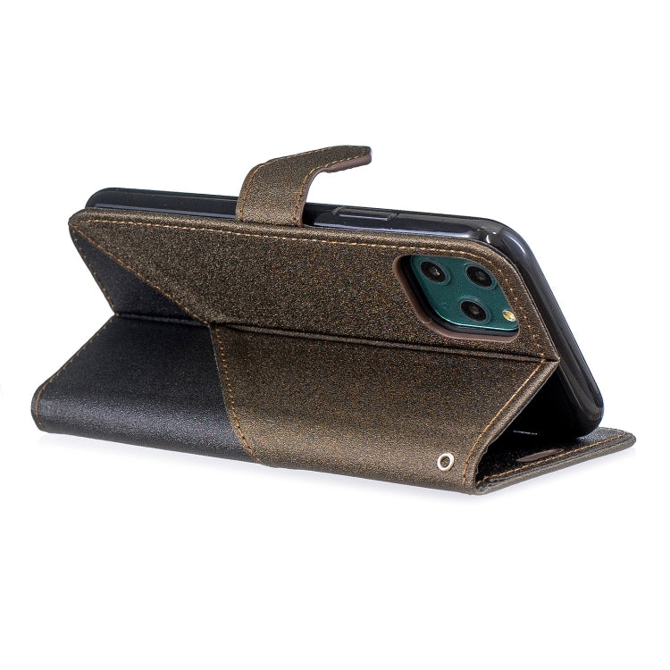 For iPhone 11 Pro Matching Color Frosted Texture Horizontal Flip PU Leather Case with Holder & Card Slots & Lanyard