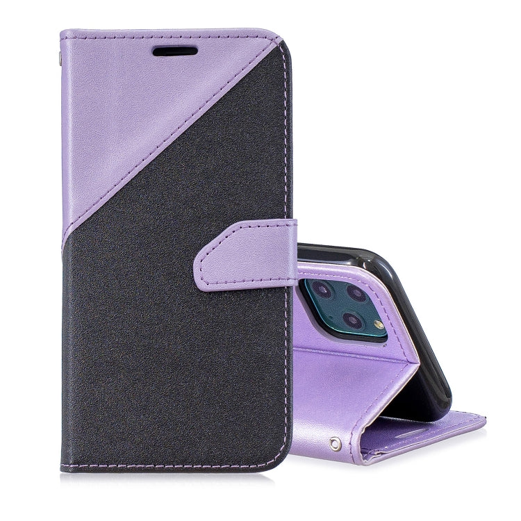 For iPhone 11 Pro Max Matching Color Frosted Texture Horizontal Flip PU Leather Case with Holder & Card Slots & Lanyard
