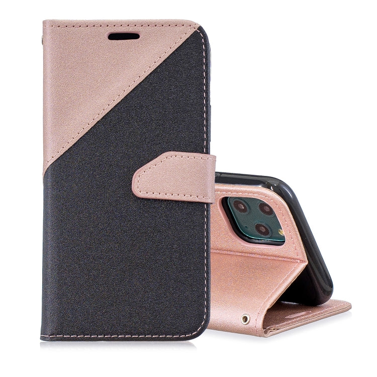 For iPhone 11 Pro Max Matching Color Frosted Texture Horizontal Flip PU Leather Case with Holder & Card Slots & Lanyard