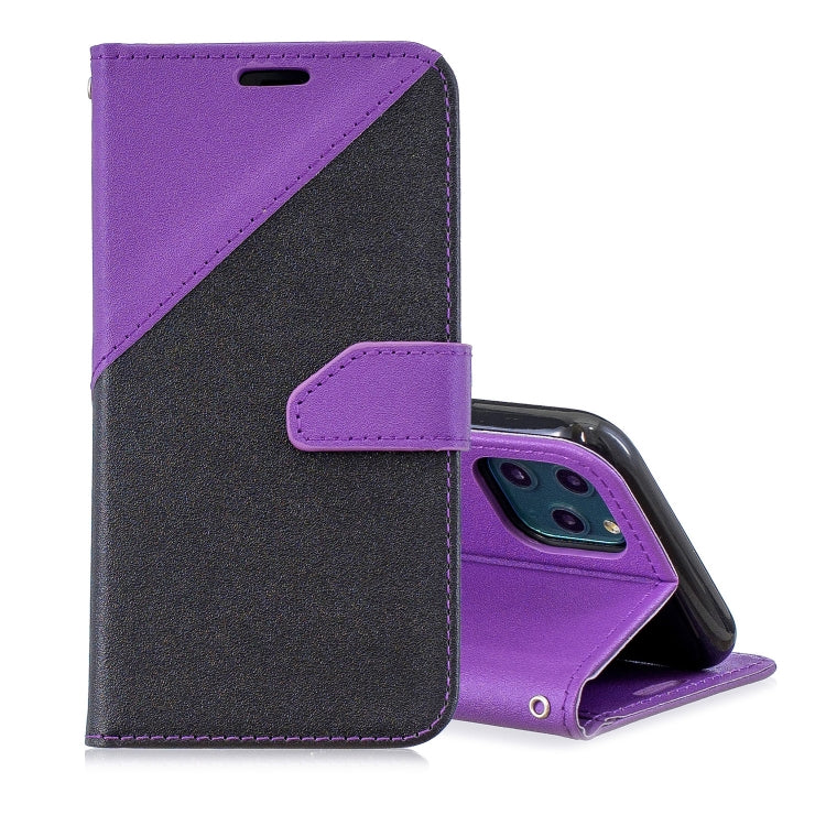 For iPhone 11 Pro Max Matching Color Frosted Texture Horizontal Flip PU Leather Case with Holder & Card Slots & Lanyard