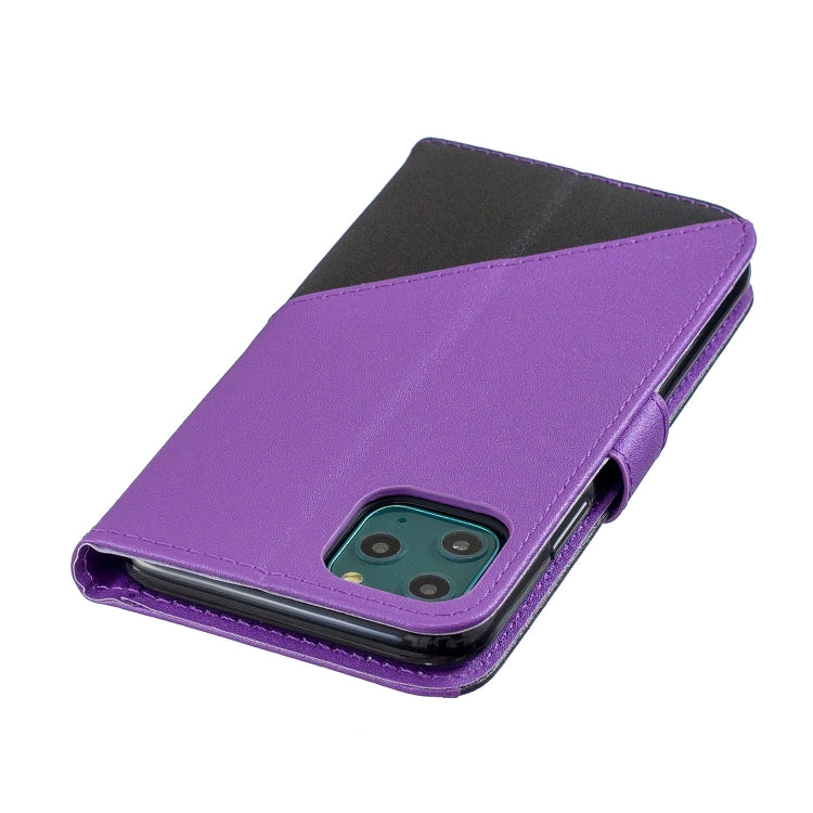 For iPhone 11 Pro Max Matching Color Frosted Texture Horizontal Flip PU Leather Case with Holder & Card Slots & Lanyard