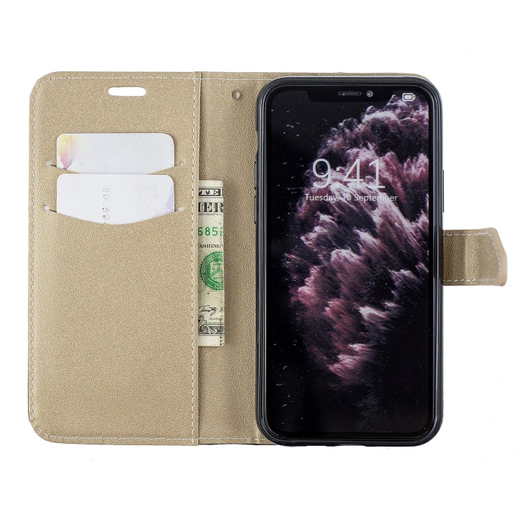 For iPhone 11 Pro Max Matching Color Frosted Texture Horizontal Flip PU Leather Case with Holder & Card Slots & Lanyard