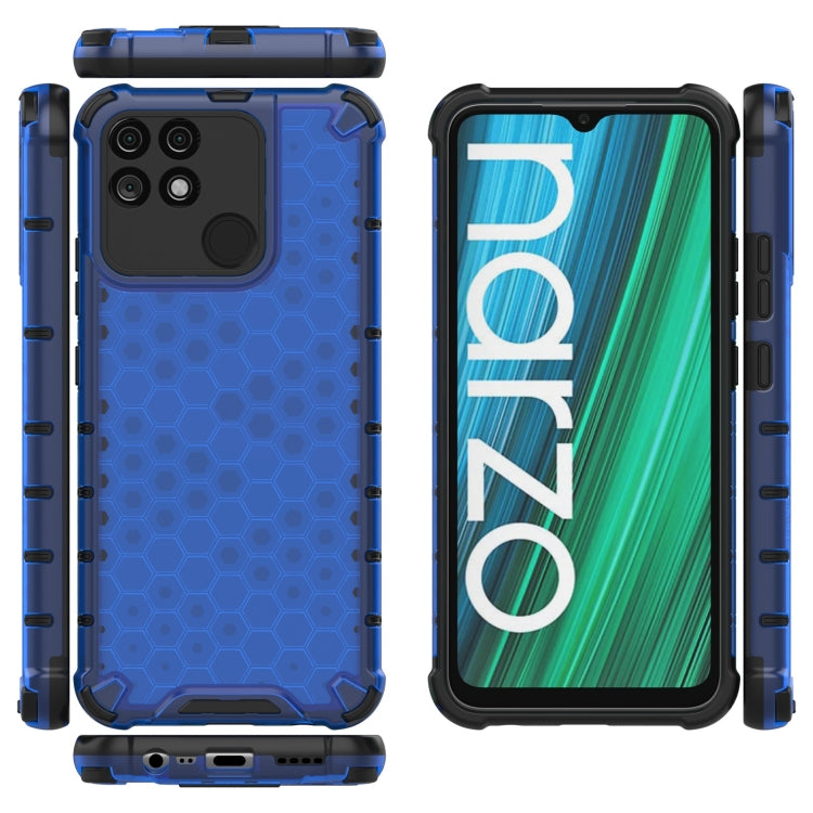 For OPPO Realme Narzo 50A Honeycomb PC + TPU Phone Case