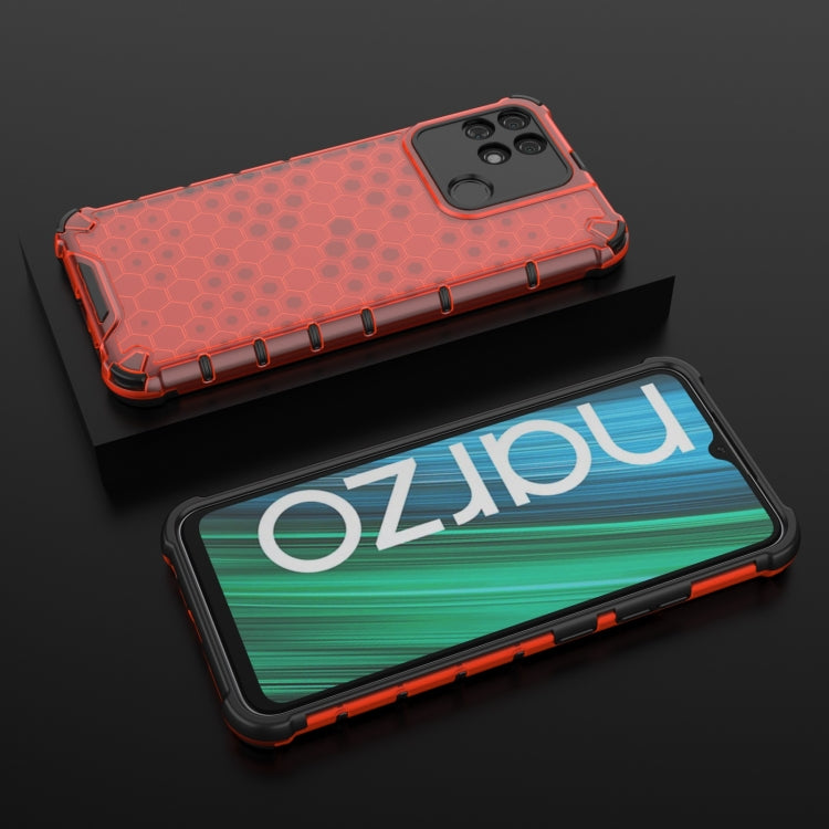 For OPPO Realme Narzo 50A Honeycomb PC + TPU Phone Case