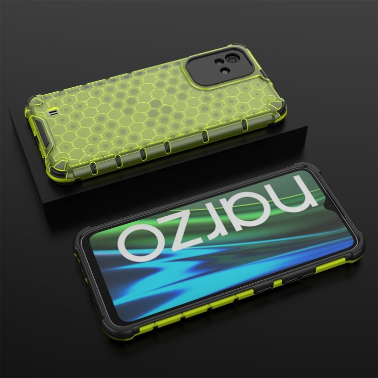 For OPPO Realme Narzo 50 4G Honeycomb PC + TPU Phone Case