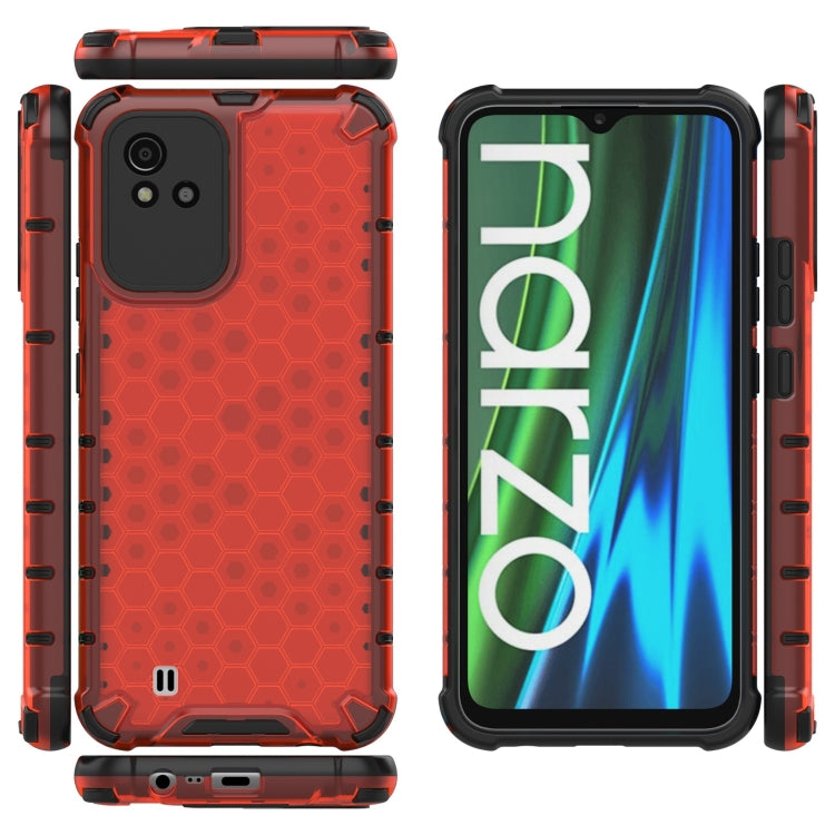 For OPPO Realme Narzo 50 4G Honeycomb PC + TPU Phone Case