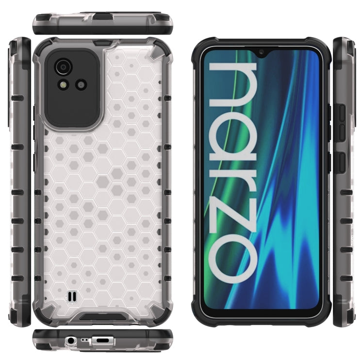 For OPPO Realme Narzo 50i Honeycomb PC + TPU Phone Case