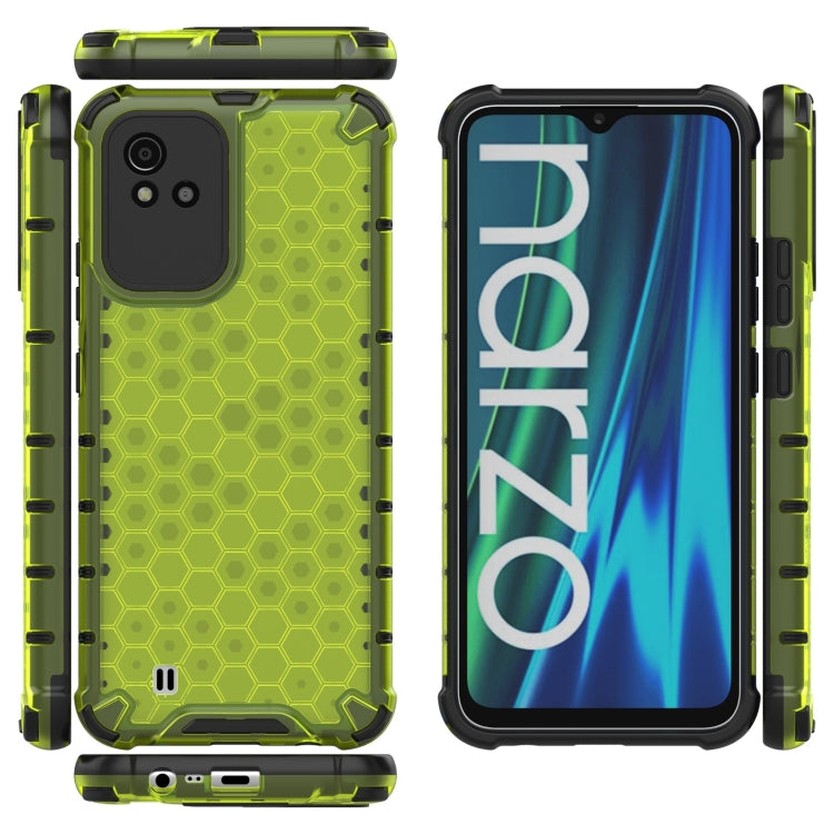 For OPPO Realme Narzo 50i Honeycomb PC + TPU Phone Case