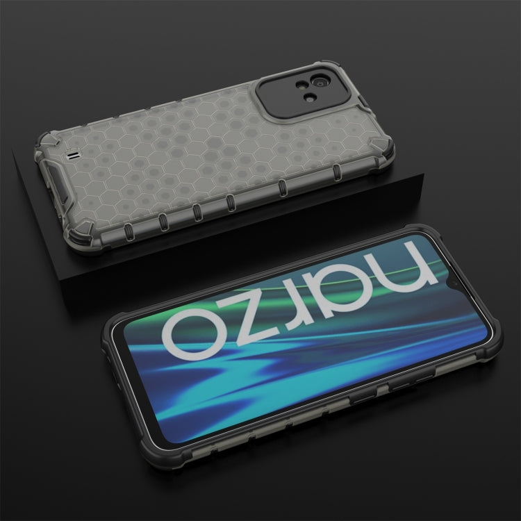 For OPPO Realme Narzo 50i Honeycomb PC + TPU Phone Case