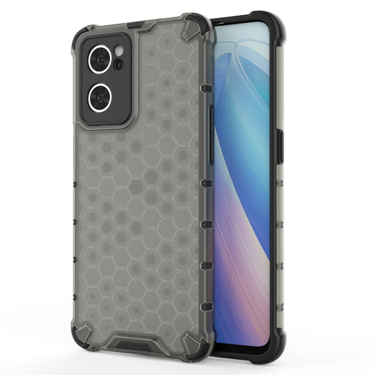 For OPPO Reno7 5G Honeycomb PC + TPU Phone Case