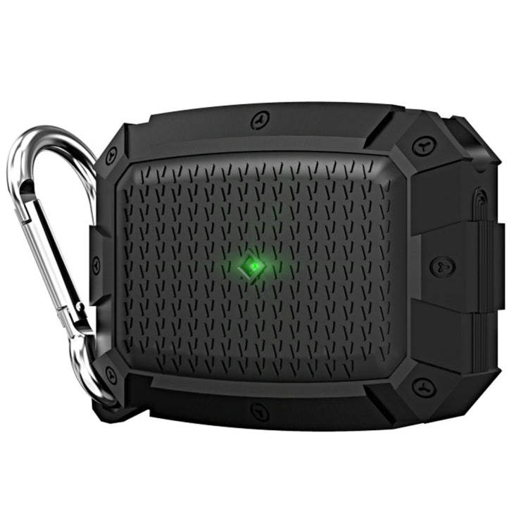 For AirPods Pro Shield Armor Waterproof Wireless Earphone Protective Case with Carabiner
