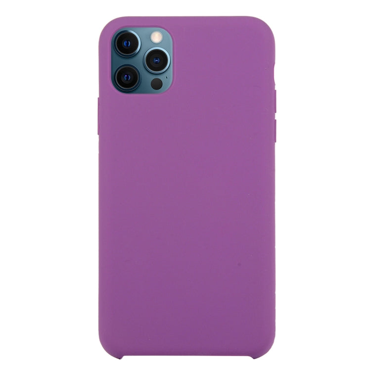 For iPhone 12 / 12 Pro Solid Silicone Phone Case