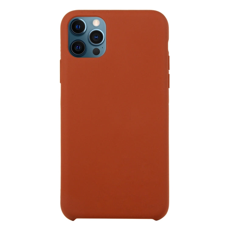 For iPhone 12 / 12 Pro Solid Silicone Phone Case