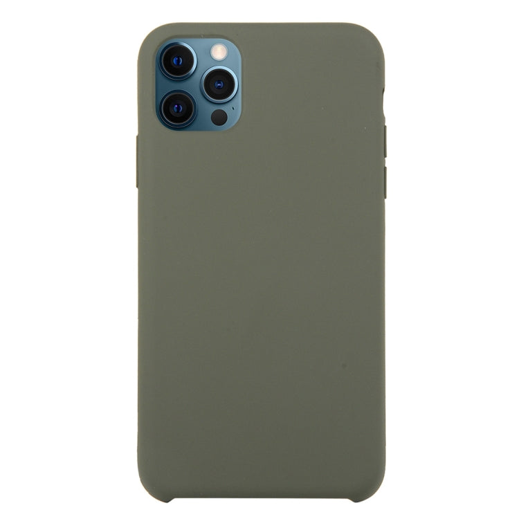 For iPhone 12 / 12 Pro Solid Silicone Phone Case