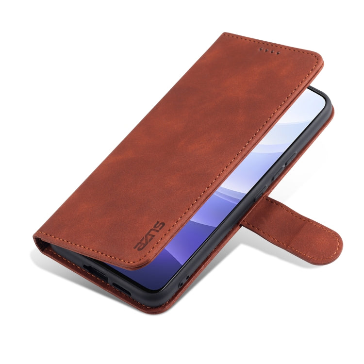 For vivo Y71t / V21e 5G AZNS Skin Feel Calf Texture Horizontal Flip Leather Phone Case