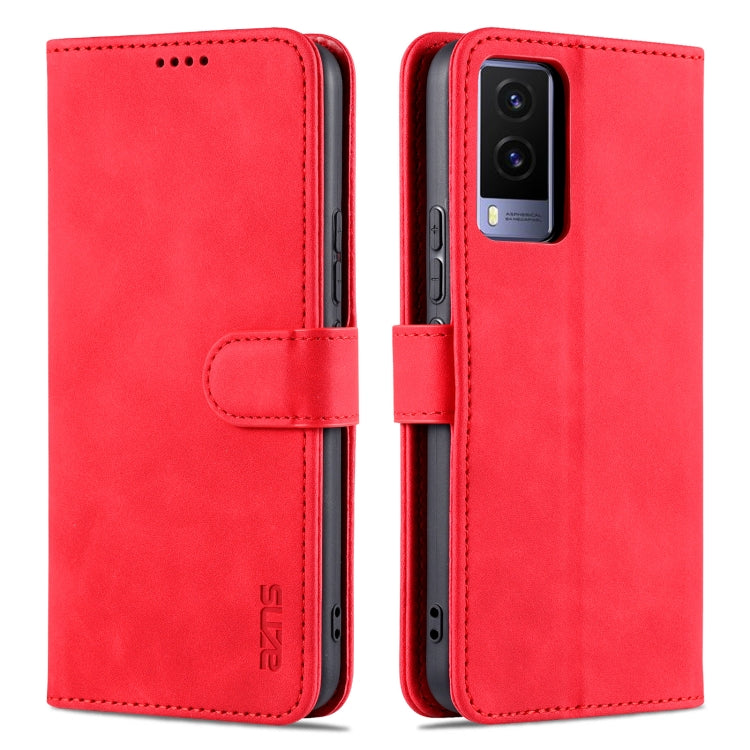 For vivo Y71t / V21e 5G AZNS Skin Feel Calf Texture Horizontal Flip Leather Phone Case