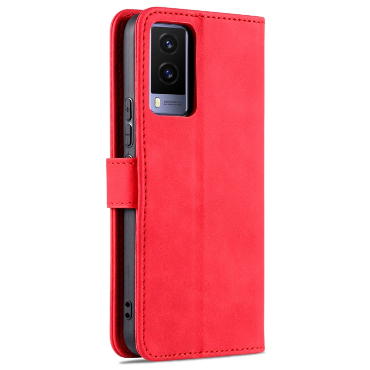 For vivo Y71t / V21e 5G AZNS Skin Feel Calf Texture Horizontal Flip Leather Phone Case