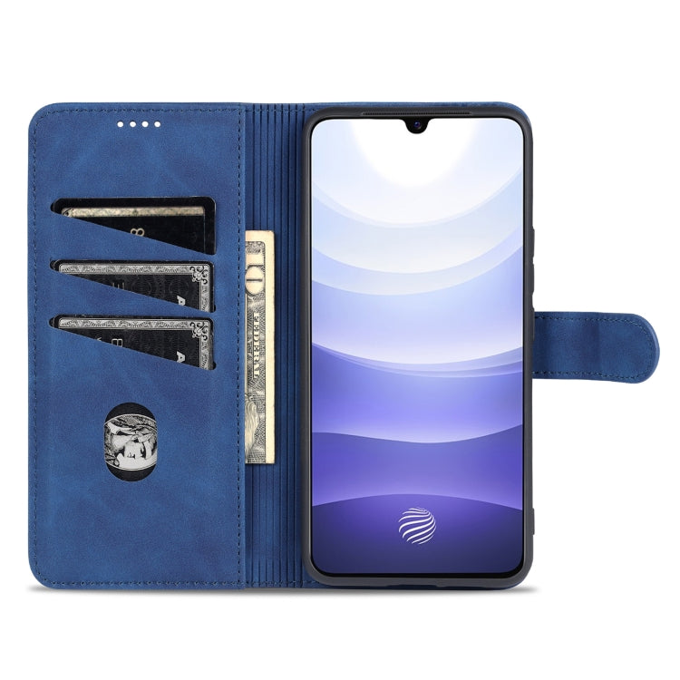 For vivo Y71t / V21e 5G AZNS Skin Feel Calf Texture Horizontal Flip Leather Phone Case