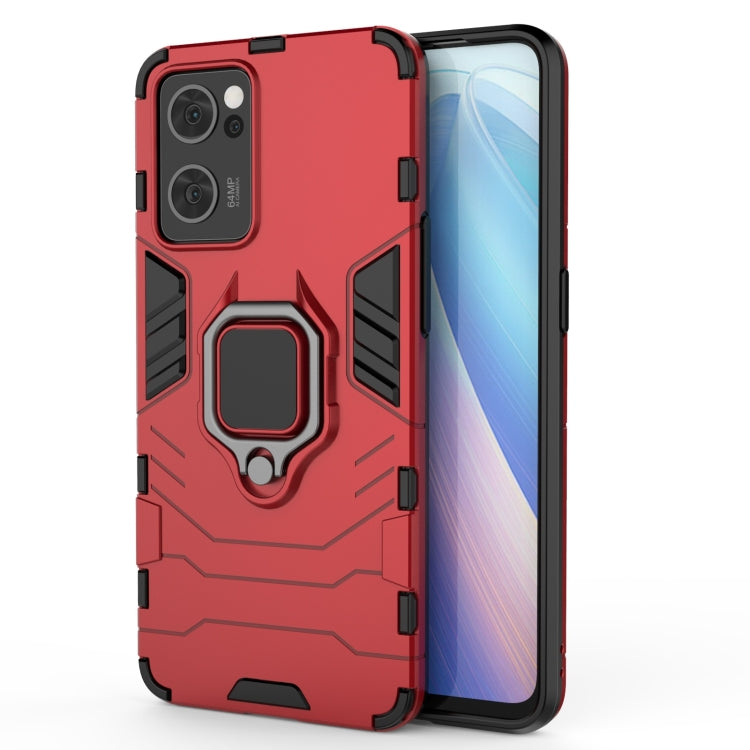 For OPPO Reno7 5G Shockproof PC + TPU Holder Phone Case