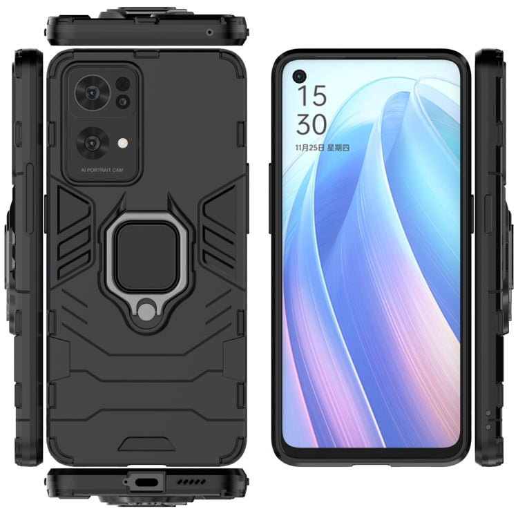 For OPPO Reno7 Pro 5G Shockproof PC + TPU Holder Phone Case