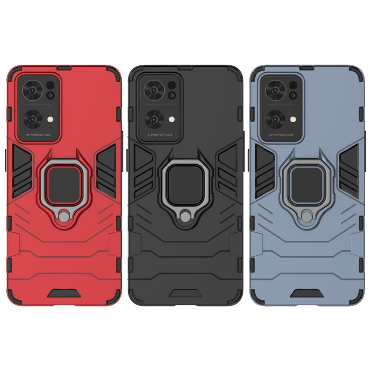 For OPPO Reno7 Pro 5G Shockproof PC + TPU Holder Phone Case