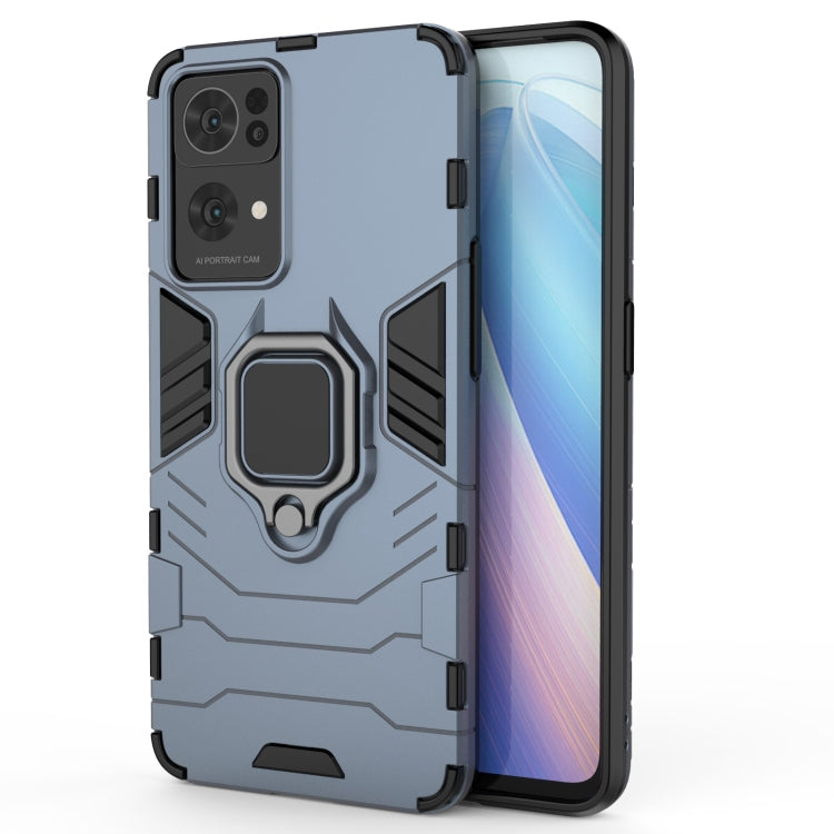 For OPPO Reno7 Pro 5G Shockproof PC + TPU Holder Phone Case