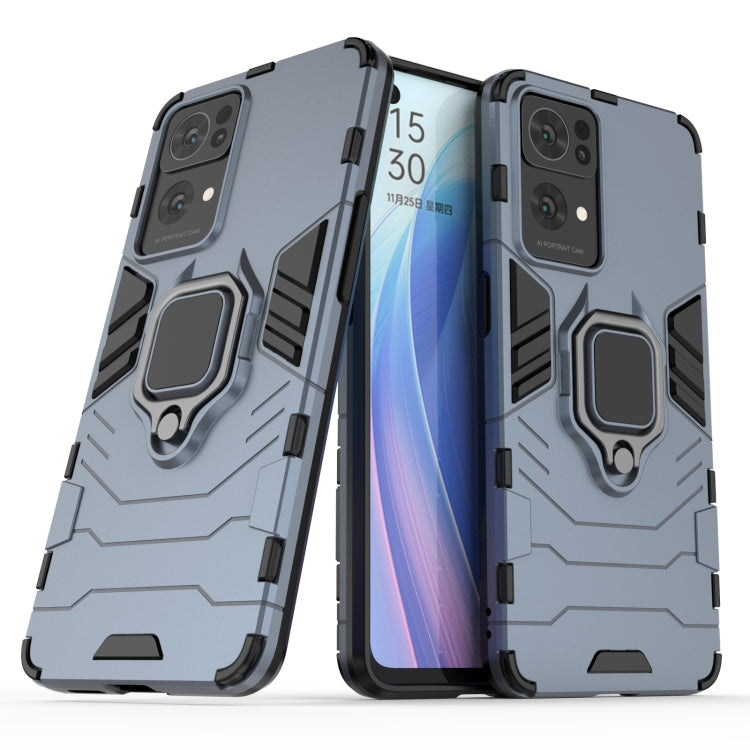 For OPPO Reno7 Pro 5G Shockproof PC + TPU Holder Phone Case