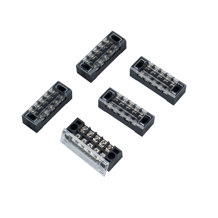 A4001 5 in 1 TB-1505 15A Double Row 5-position Fixed Power Screw Terminal