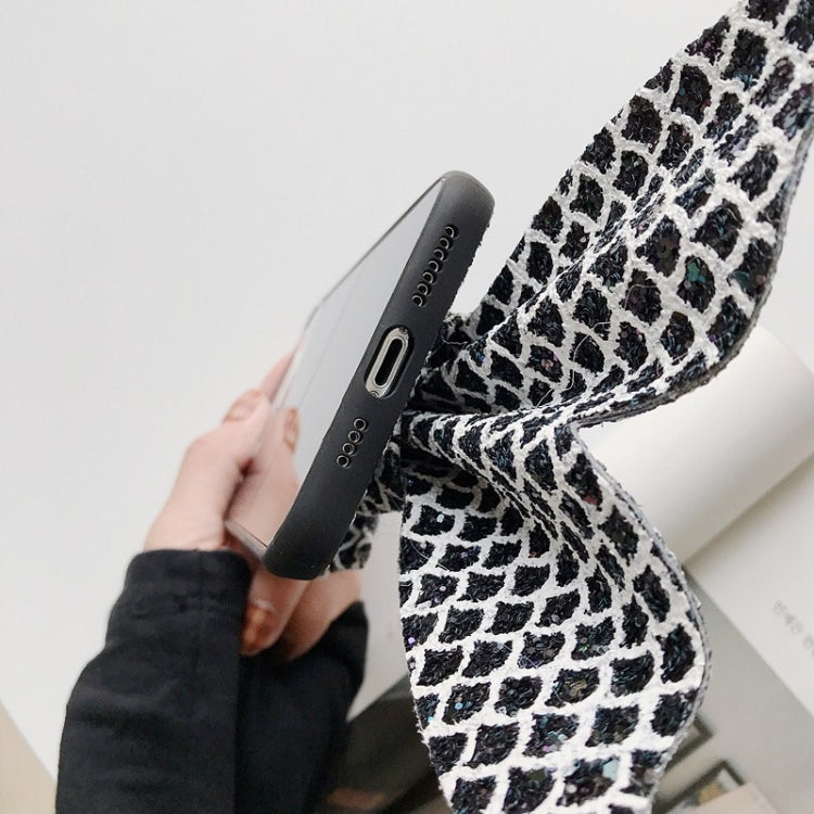 For iPhone 11 Pro Mermaid Gem Pattern Glitter Powder TPU Case