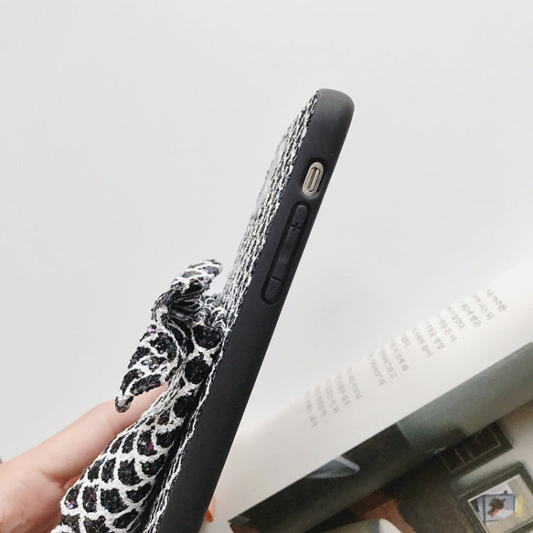 For iPhone 11 Mermaid Gem Pattern Glitter Powder TPU Case