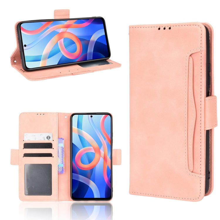 For Xiaomi Redmi Note 11 5G Domestic Version / Poco M4 Pro Skin Feel Calf Pattern Leather Phone Case