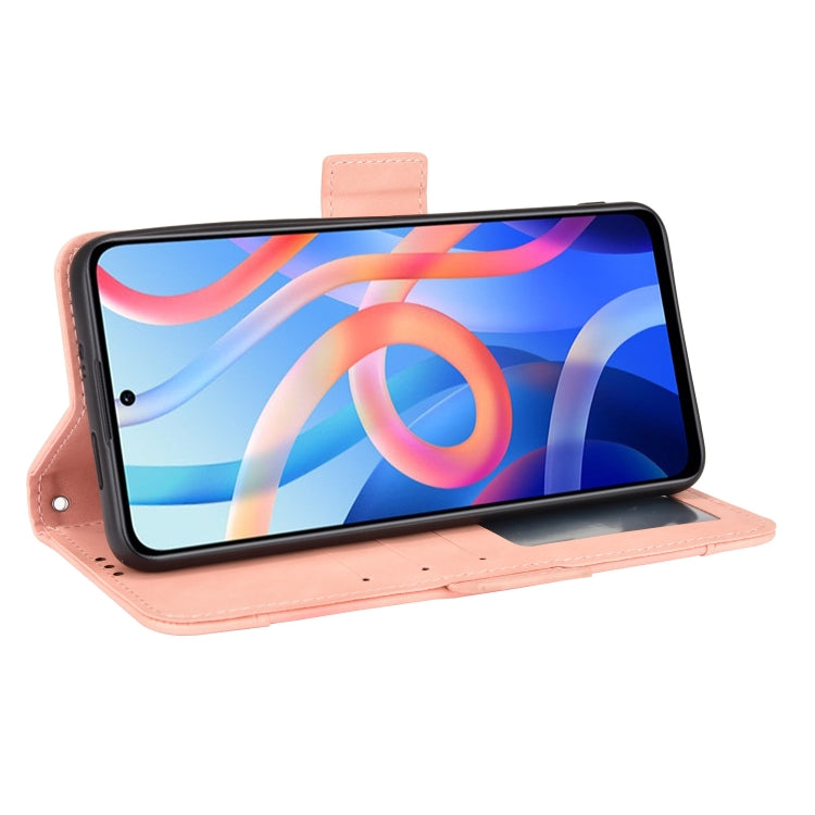 For Xiaomi Redmi Note 11 5G Domestic Version / Poco M4 Pro Skin Feel Calf Pattern Leather Phone Case