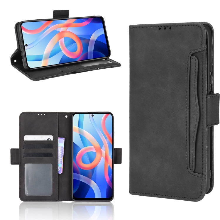 For Xiaomi Redmi Note 11 5G Domestic Version / Poco M4 Pro Skin Feel Calf Pattern Leather Phone Case