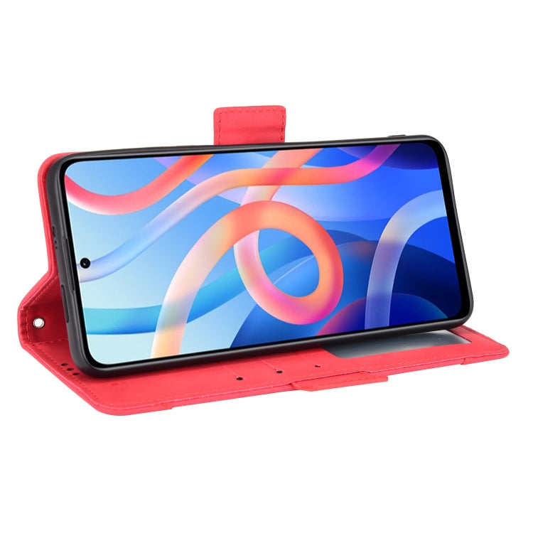 For Xiaomi Redmi Note 11 5G Domestic Version / Poco M4 Pro Skin Feel Calf Pattern Leather Phone Case