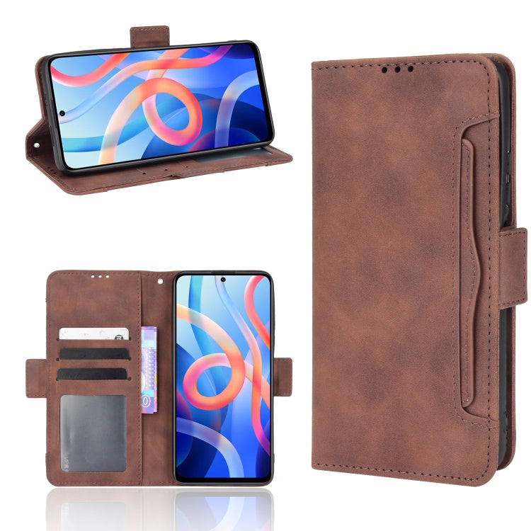 For Xiaomi Redmi Note 11 5G Domestic Version / Poco M4 Pro Skin Feel Calf Pattern Leather Phone Case