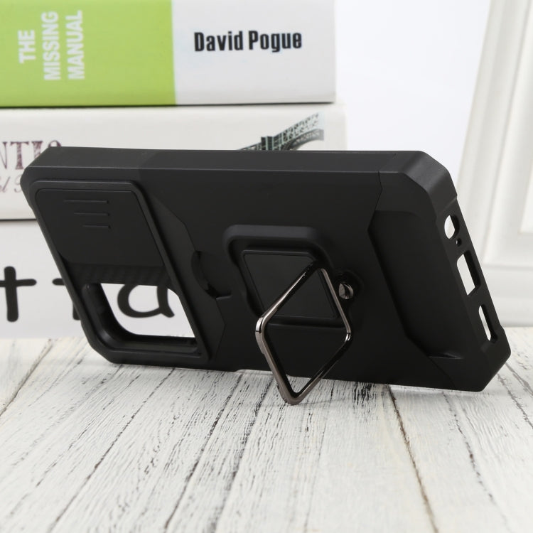 For Xiaomi Redmi Note 11 5G China / Poco M4 Pro 5G Sliding Camera Cover Design PC + TPU Shockproof Phone Case