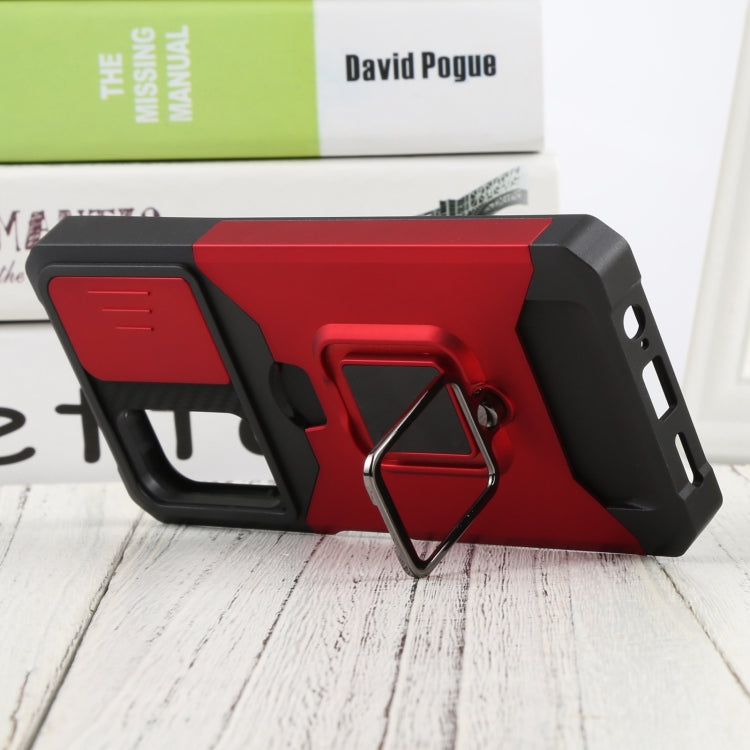 For Xiaomi Redmi Note 11 5G China / Poco M4 Pro 5G Sliding Camera Cover Design PC + TPU Shockproof Phone Case