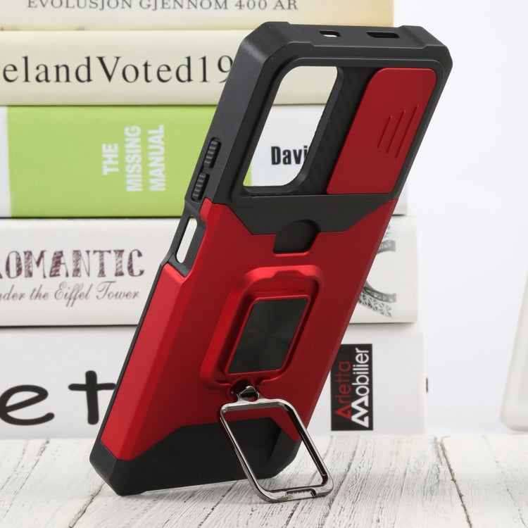 For Xiaomi Redmi Note 11 5G China / Poco M4 Pro 5G Sliding Camera Cover Design PC + TPU Shockproof Phone Case