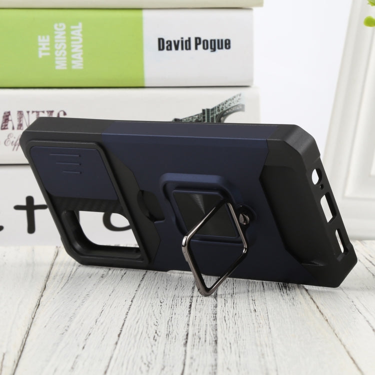 For Xiaomi Redmi Note 11 5G China / Poco M4 Pro 5G Sliding Camera Cover Design PC + TPU Shockproof Phone Case