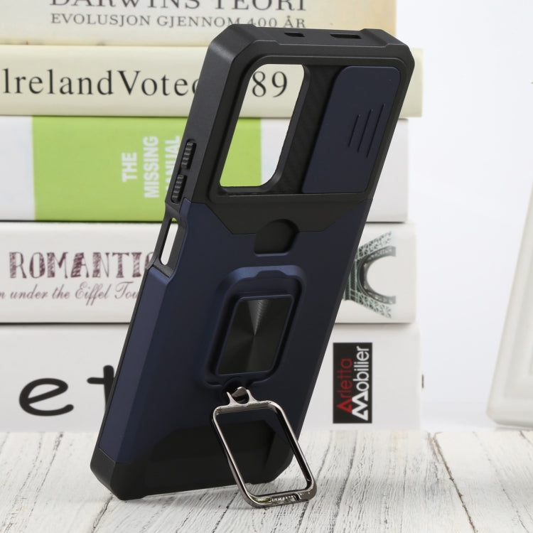 For Xiaomi Redmi Note 11 5G China / Poco M4 Pro 5G Sliding Camera Cover Design PC + TPU Shockproof Phone Case