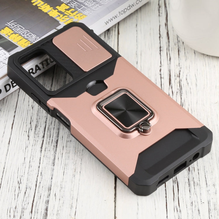 For Xiaomi Redmi Note 11 5G China / Poco M4 Pro 5G Sliding Camera Cover Design PC + TPU Shockproof Phone Case