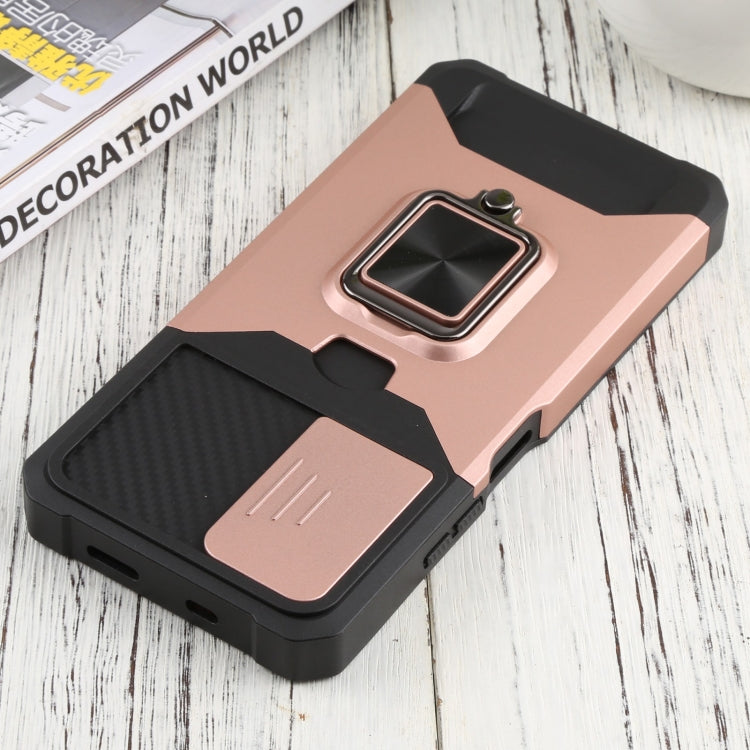 For Xiaomi Redmi Note 11 5G China / Poco M4 Pro 5G Sliding Camera Cover Design PC + TPU Shockproof Phone Case