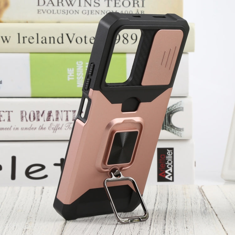 For Xiaomi Redmi Note 11 5G China / Poco M4 Pro 5G Sliding Camera Cover Design PC + TPU Shockproof Phone Case