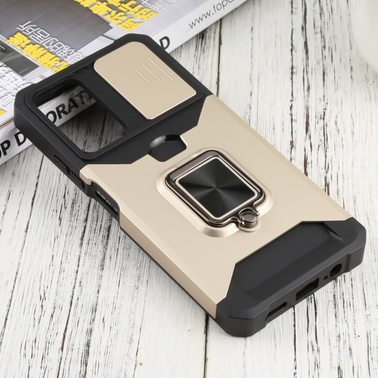 For Xiaomi Redmi Note 11 5G China / Poco M4 Pro 5G Sliding Camera Cover Design PC + TPU Shockproof Phone Case